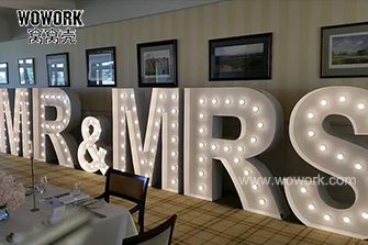 marquee lights-single MR & MRS-1.5m